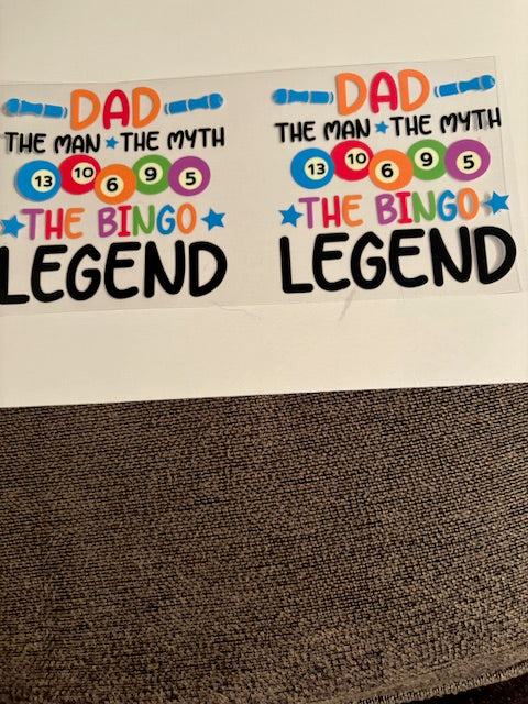 Dad Bingo Legend