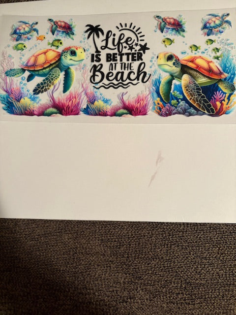 Turtles-life is better at the beach